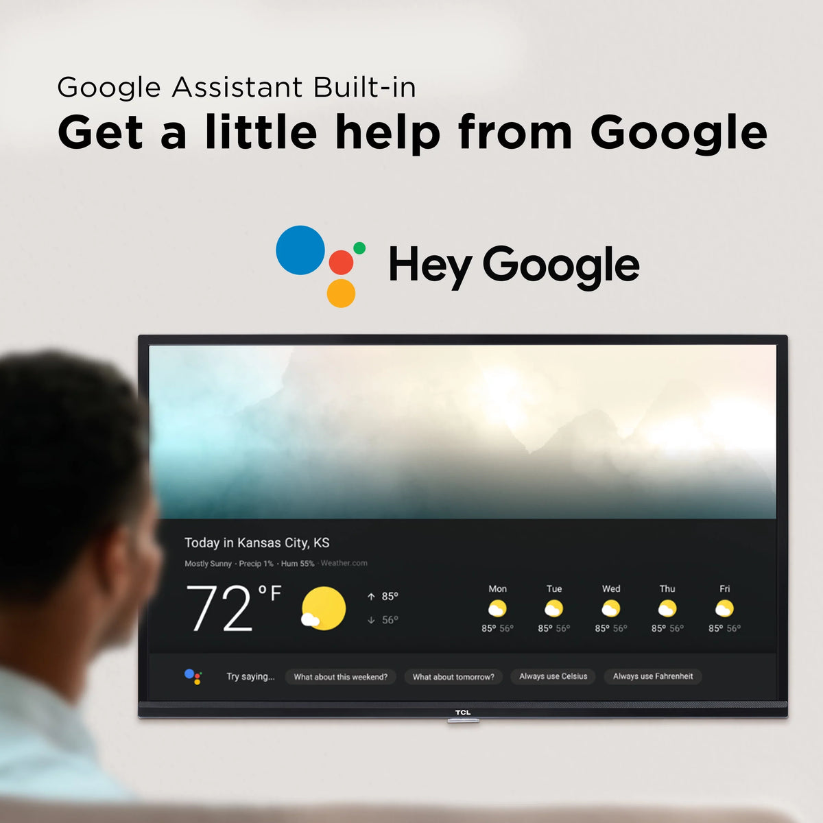 Restored TCL 40" Class FHD (1080p) LED Android Smart TV 3-Series 40S334 (Refurbished)
