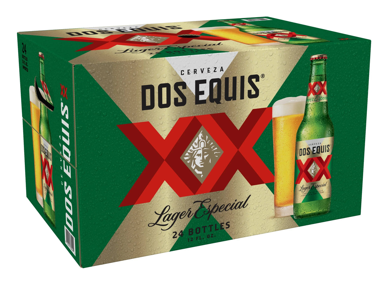 Dos Equis Mexican Lager Beer, 24 Pack, 12 fl oz Bottles