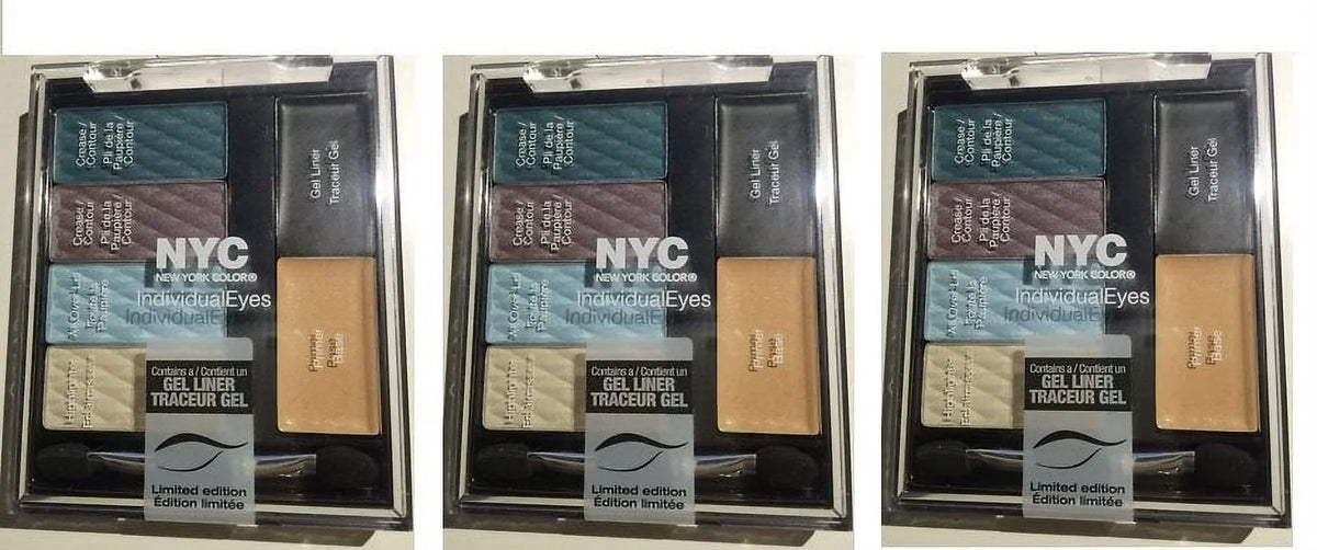 3 NYC New York Individual Eyes Eye Shadow Primer Base & Illum, 003, Blue Skies