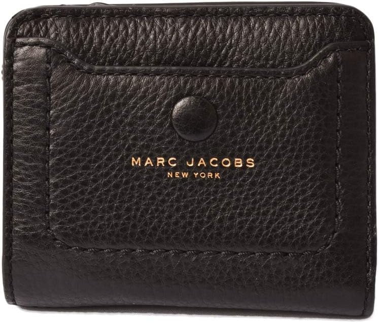 Marc Jacobs M0014215 Onyx Leather Mini Empire City Women's Compact Leather Wallet
