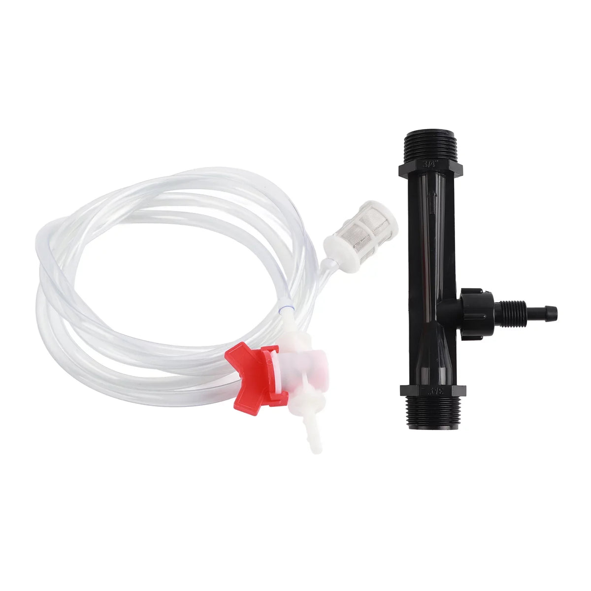 OKBY Irrigation Device - Garden Irrigation Device Kit G3/4 Injector + Switch + Filter + Water Tube