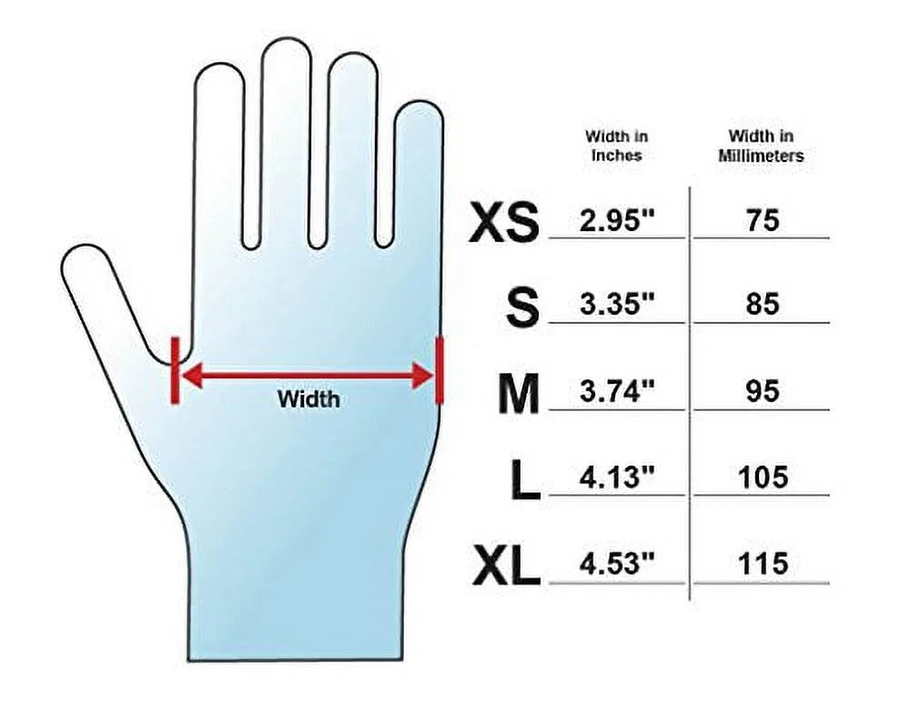 Adenna PHM916 Phantom 6 mil Latex Powder Free Exam Gloves Onyx Large) Box of 1000