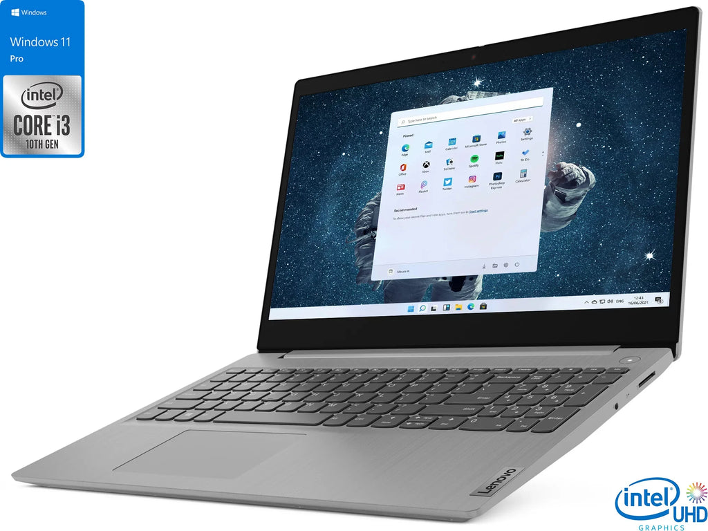 Lenovo IdeaPad 3i Laptop, 15.6" FHD Display, Intel Core i3-1115G4 Upto 4.1GHz, 20GB RAM, 512GB NVMe SSD, HDMI, Card Reader, Wi-Fi, Bluetooth, Windows 11 Pro S