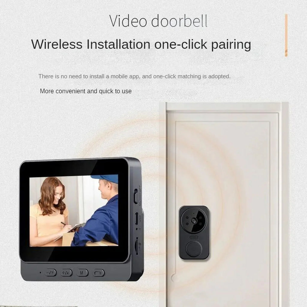 M12 video doorbell Inch home smart life 2.4G wireless video two-way intercom doorbell monitoring