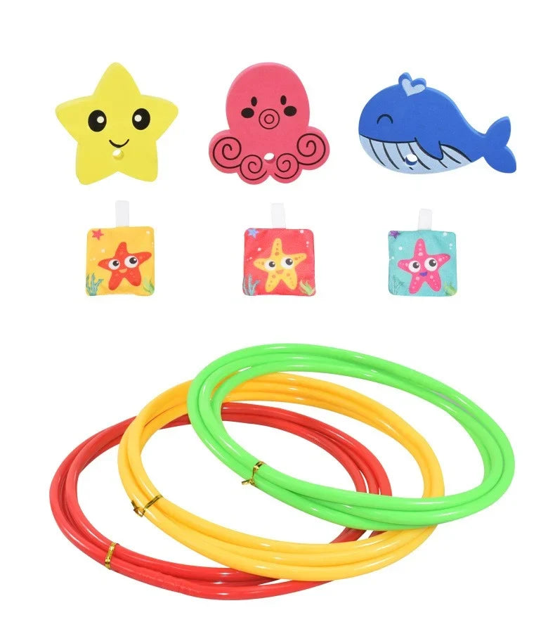 Diving Rings Toy For Kids Swimming Training Durable & Portable Underwater Sports Children Diving Rings