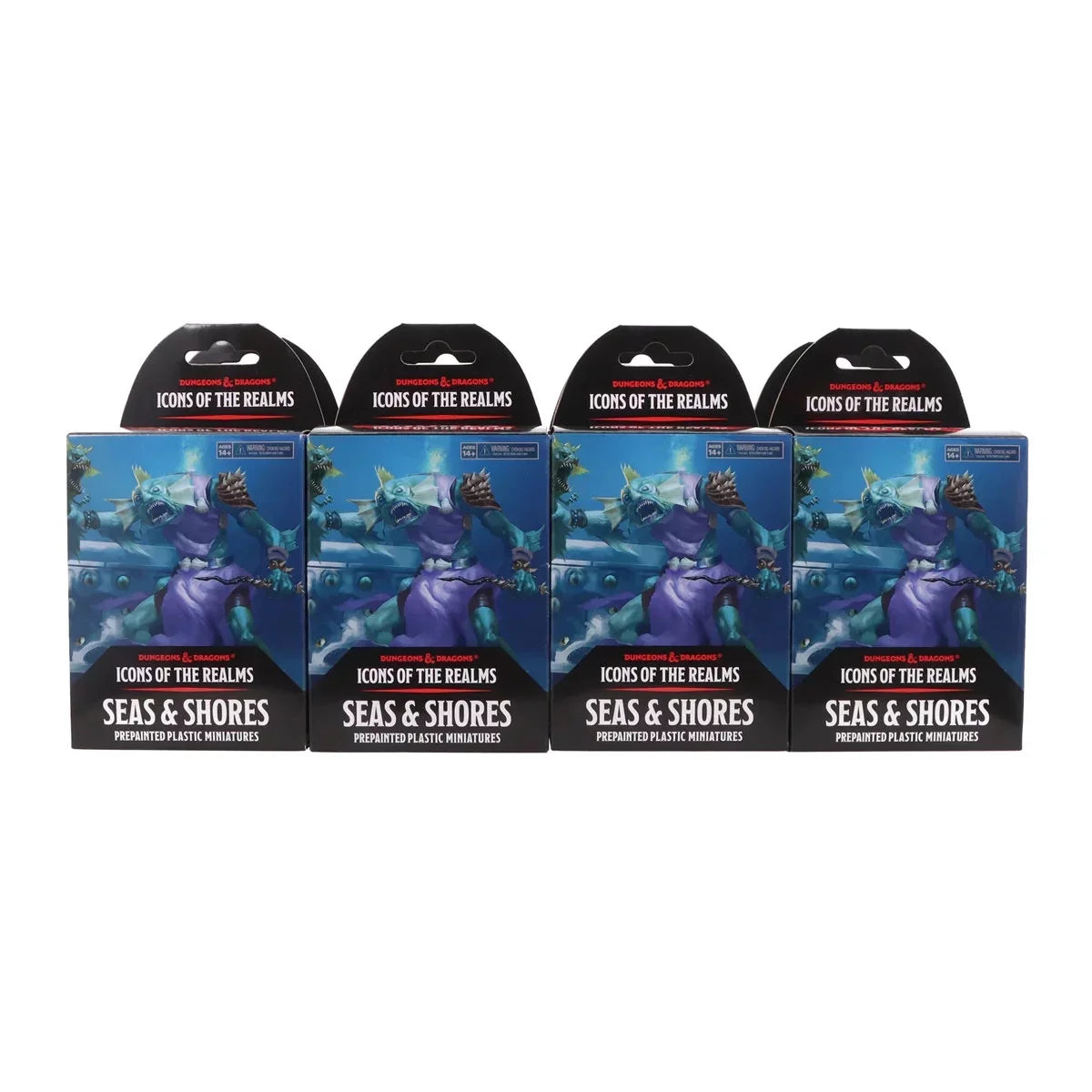 Wizkids Dungeons & Dragons Icons of the Realms Seas & Shores Set 28 Booster Brick Figurine - Pack of 8