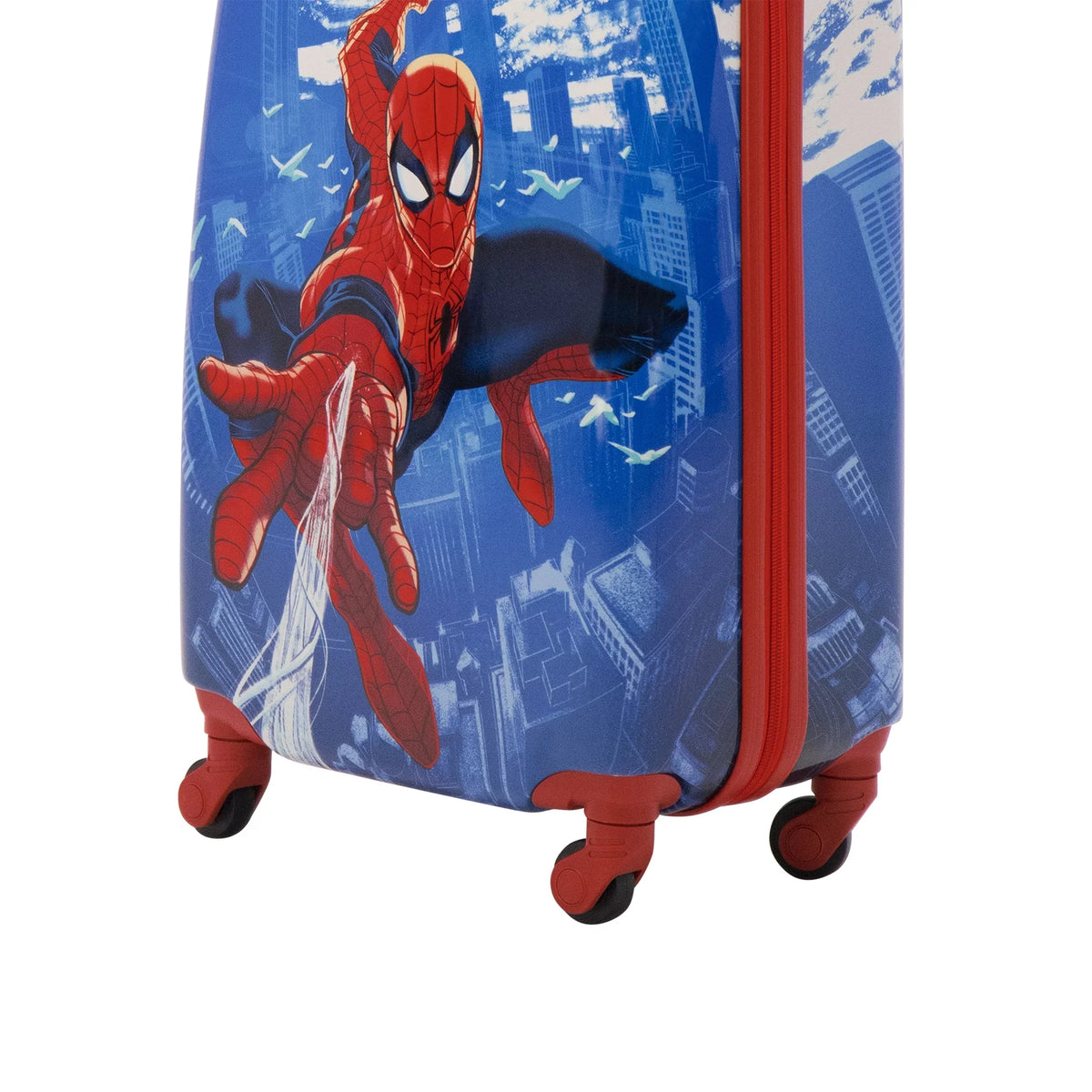 Marvel Spider-Man 21 Unit Kids Rolling Luggage, Hardshell Carry On Suitcase with Wheels, Blue