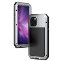 Gorilla Glass Aluminum Metal iPhone 14 Pro Max Case (Silver) Heavy Duty Military Grade Shockproof and Scratch Resistant Protection, Rugged Outdoor Travel