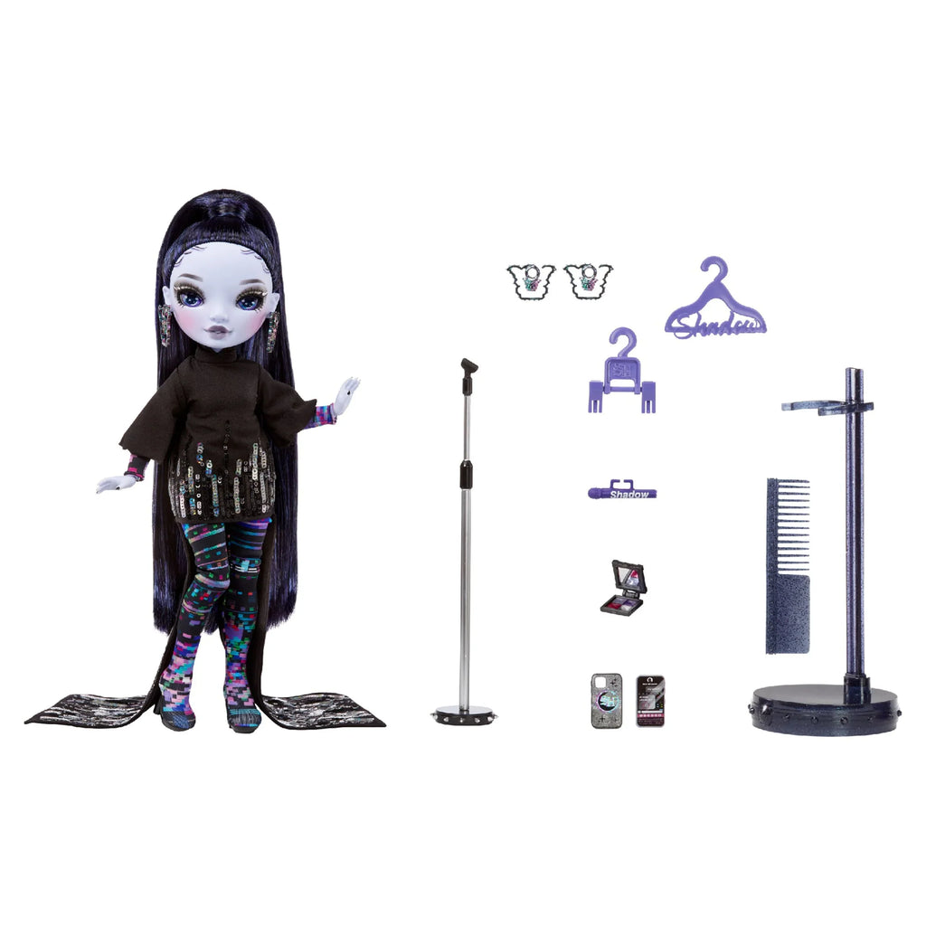 Rainbow High Shadow High Reina Glitch Crowne - Purple Fashion Doll. Fashionable Outfit & 10+ Colorful Play Accessories. Great Gift for Kids 4-12 Years Old & Collectors