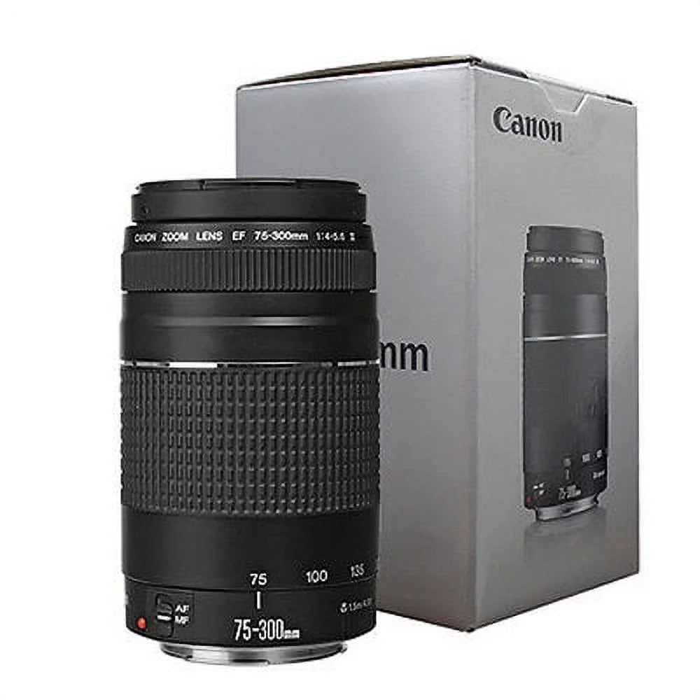 Canon EF 75-300mm f/4-5.6 III Autofocus Lens for EOS T6 T6s T6i T5 T5i