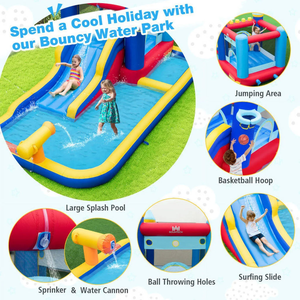 Ocean Adventure Water Slide Bounce House - 124.57 - Dive into endless fun under the sun!