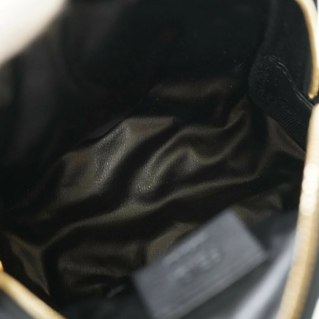 Pre-Owned Fendi Makeup Pouch 8N0179 Nylon Dark 0061FENDI 6A0061ZE5 (Like New)