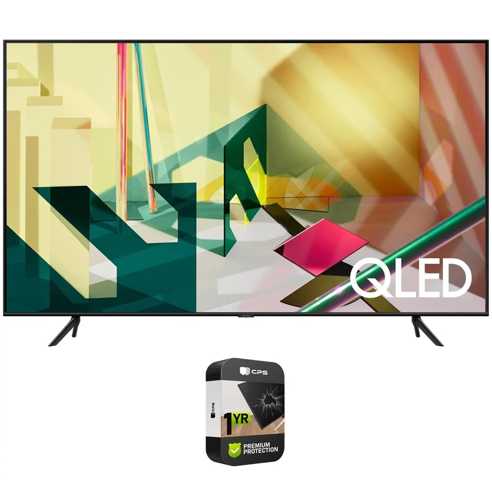 Samsung QN65Q70TAFXZA 65 Inch 4K QLED Smart TV 2020 Model Bundle with Premium 1 Year Extended Protection Plan