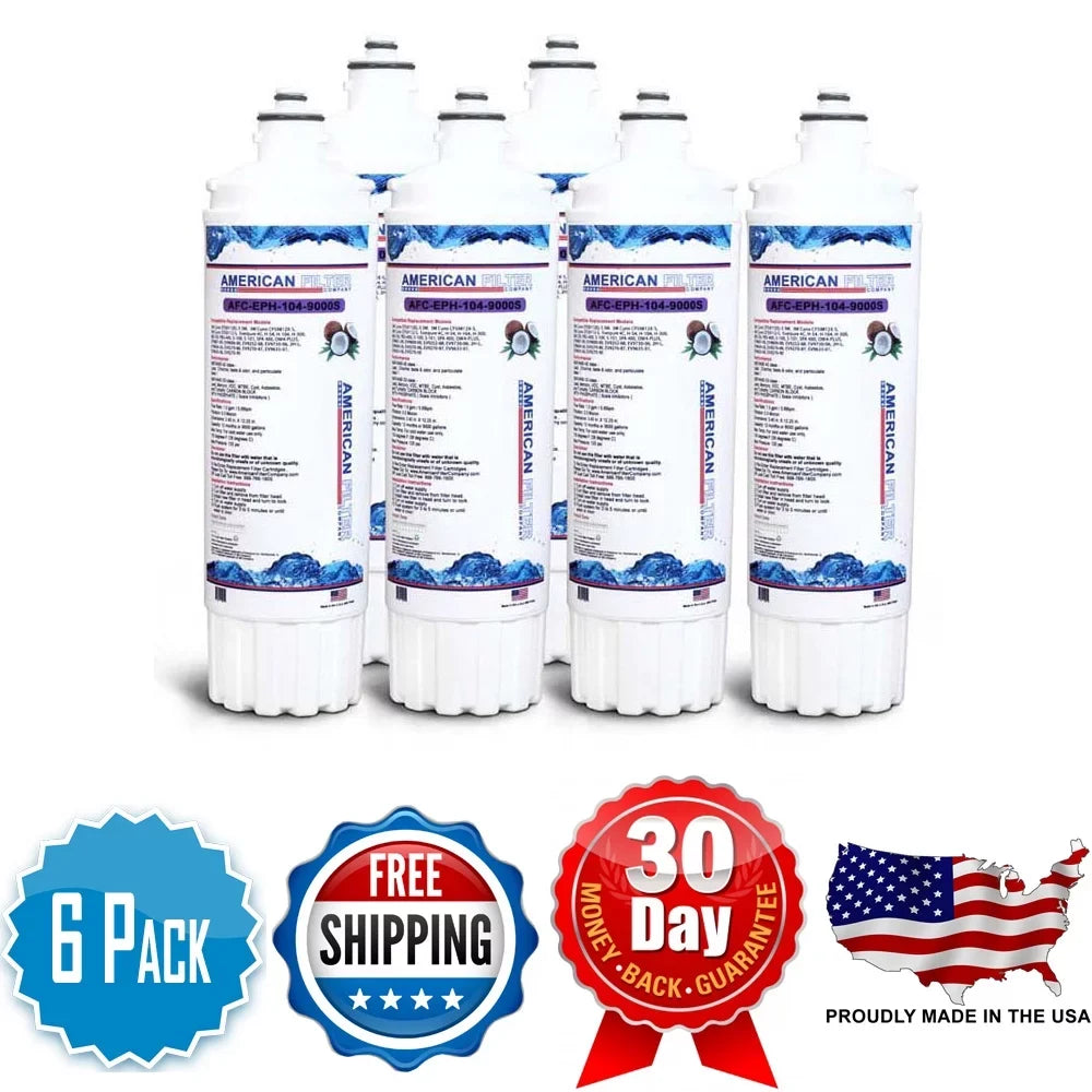 AFC Brand , Water Filters , Compatible with BodyGlove® BG-3000R - 6 Pack - Made in U.S.A.