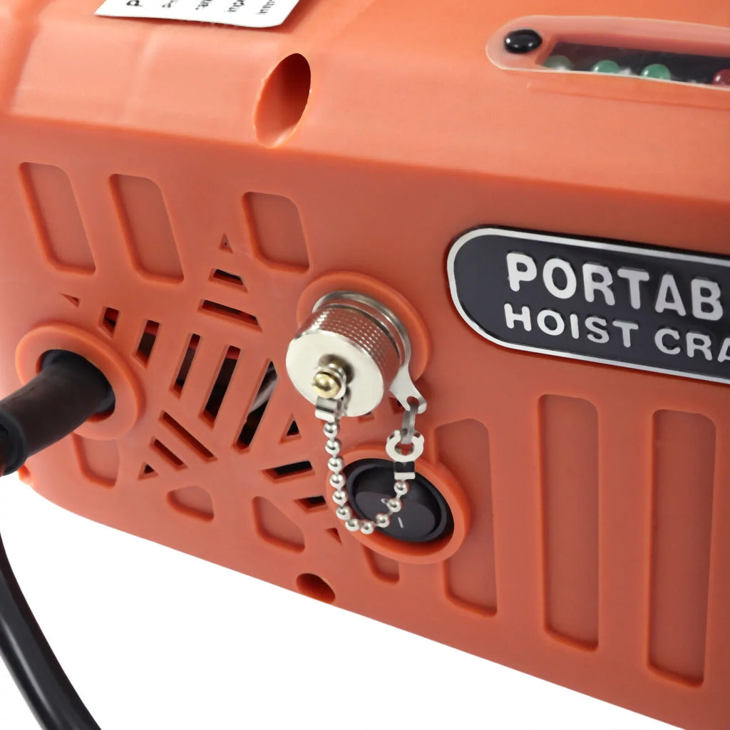 Miumaeov Electric Hoist Unit w/ Remote Control 200kg/440lb 62ft Lift Crane Heavy Duty