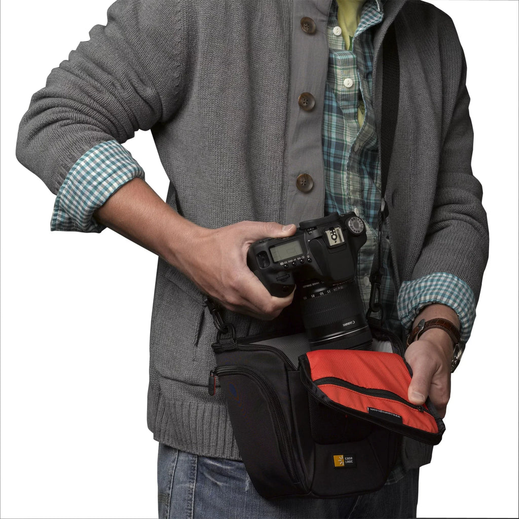 Case Logic Carrying Case (Holster) Camera, Accessories, Battery, Cable, Lens Cap, Memory Card, Cloth - Onyx