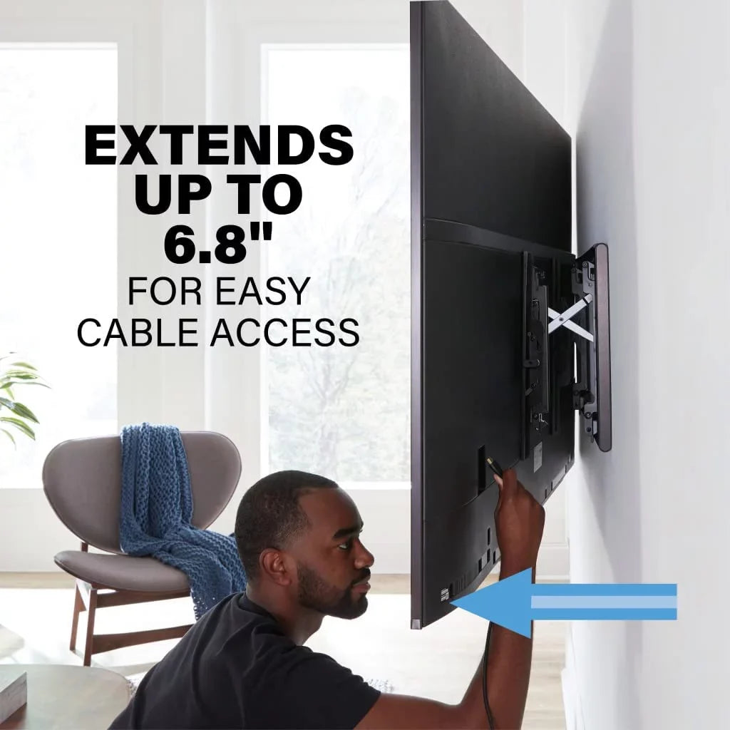 SAMSUNG Inch Class OLED 4K S95B Series - Quantum HDR OLED Self-Illuminating LED Smart TV with a Sanus VLT7-B2 42"- 90" Large Advanced Tilt 4D TV Wall Mount (2022)