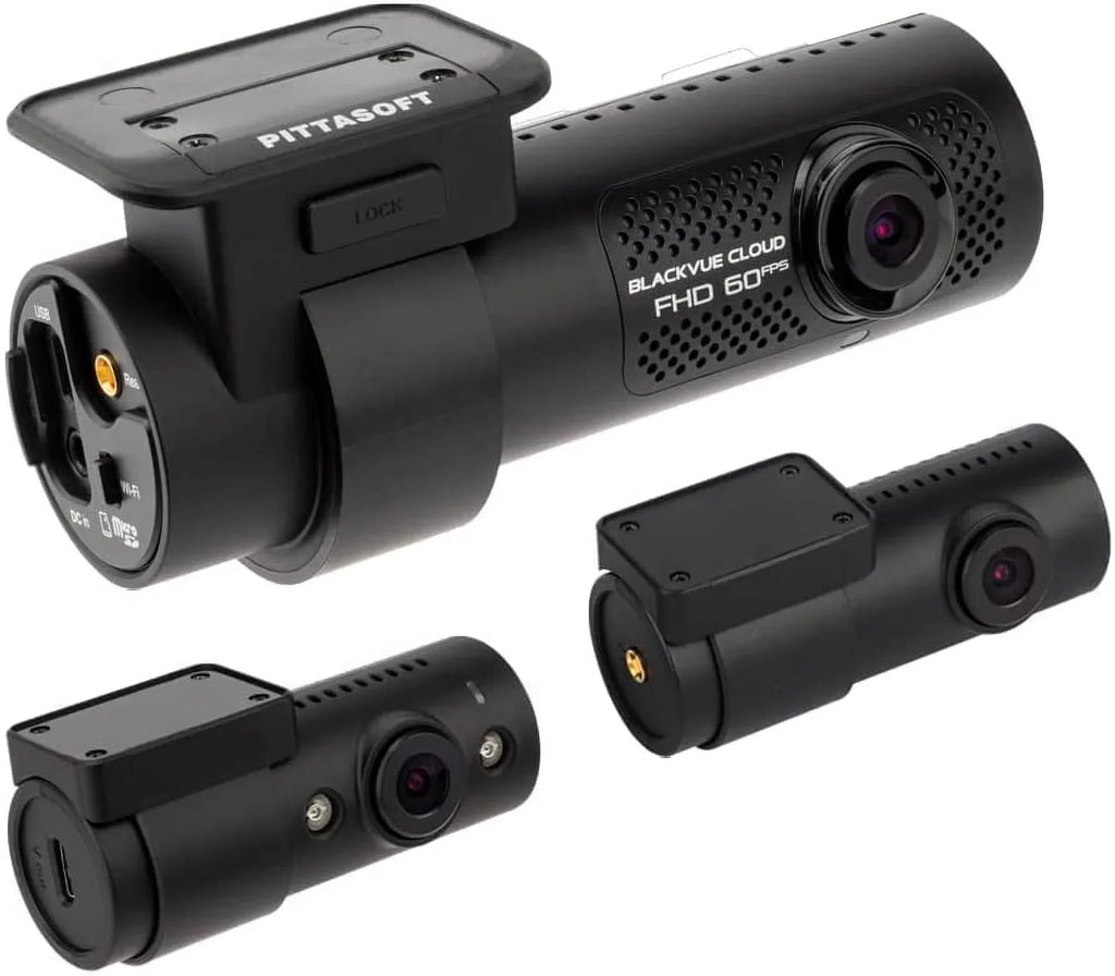 Charcoal DR750X-3CH PLUS | DUAL FHD + HD TRIPLE CHANNEL CLOUD DASHCAM | LTE VIA OPTIONAL LTE MODULE (32GB)