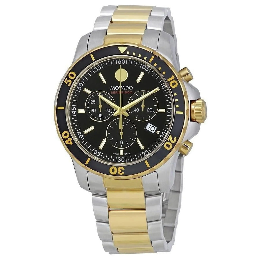 Movado Men's 2-Tone Chronograph Midnight Dial Watch - 2600146