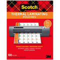 Scotch Thermal Laminating Pouches, 100-Pack, 8.9 x 11.4 Inch Letter Size Sheets (TP3854-100)