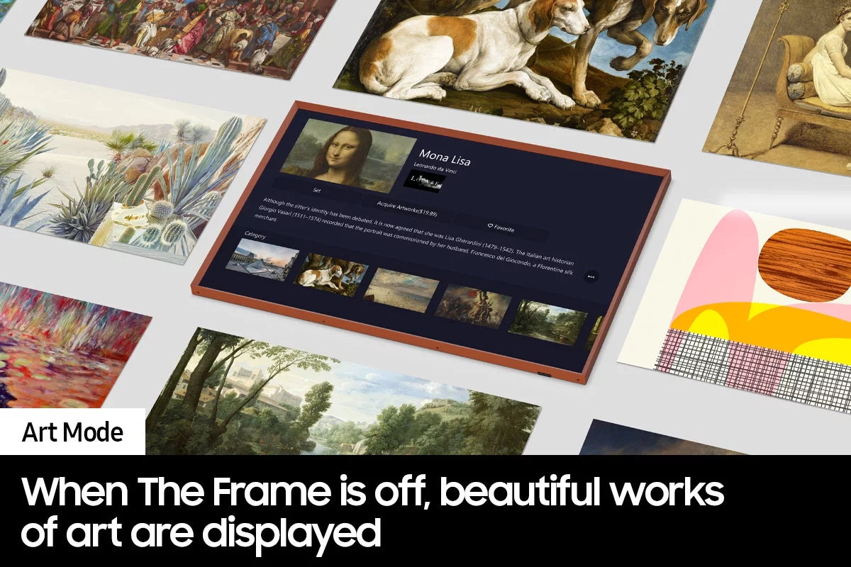 SAMSUNG Inch Class QLED 4K LS03B Series The Frame Quantum HDR Smart TV with a SAMSUNG 85” The Frame Customizable Bezel for TV, Modern White, VG-SCFA85WTBZA (2022)