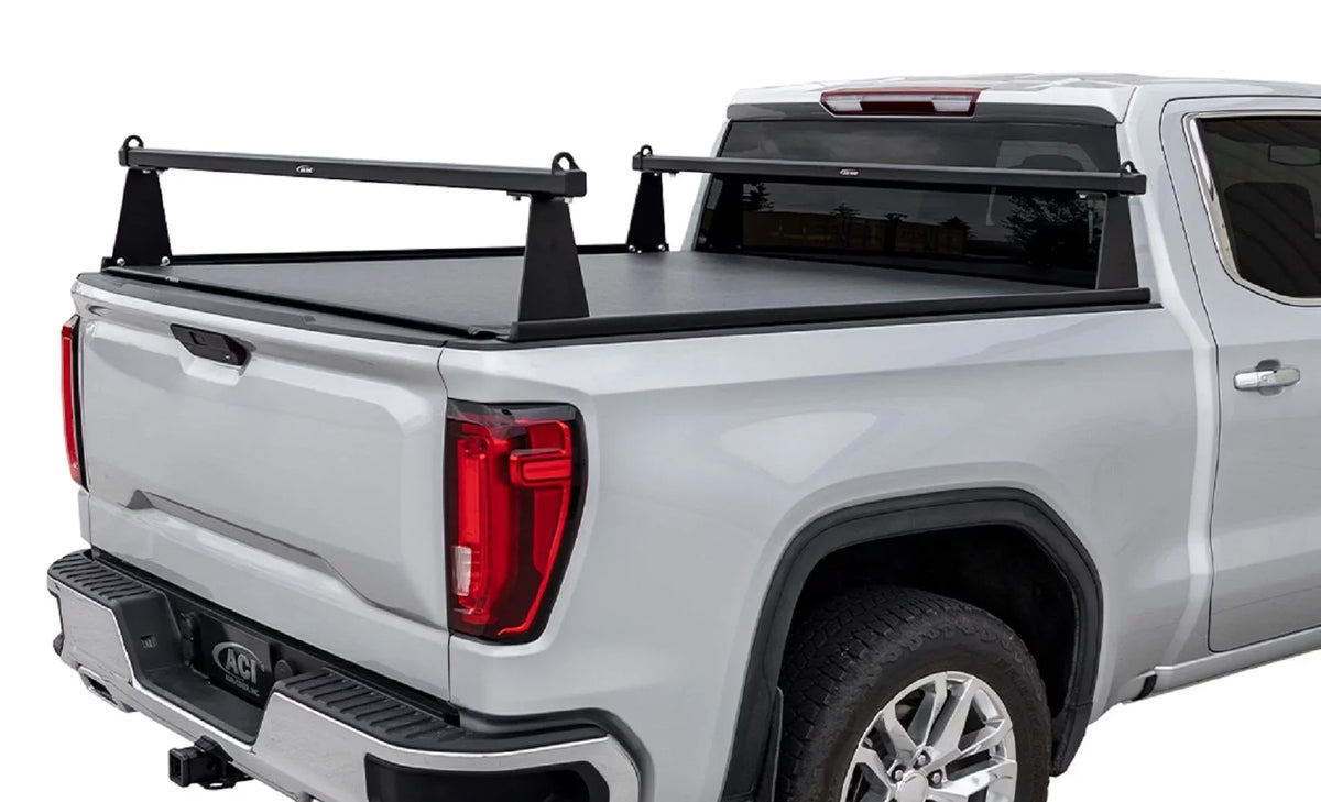 ADARAC 2014-2018 Fits Chevrolet Silverado Fits GMC Sierra 1500 2019 Silverado 1500 LD Sierra 1500 Limited 2015-2019 2500 3500 6' 6" Matte Charcoal Aluminum M-series Truck Bed Racks F4020052