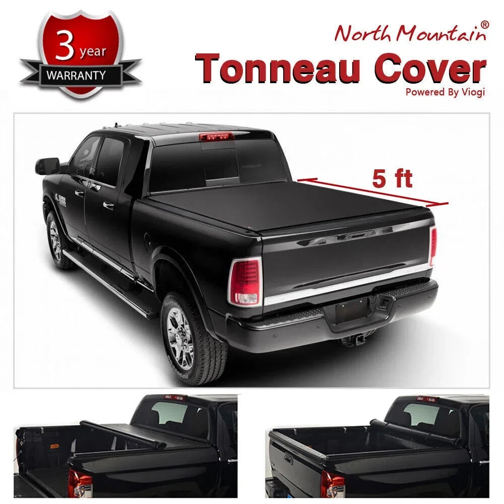5'/61" Soft Lock & Roll Up Truck Bed For 2019-now Ford Ranger Tonneau Cover