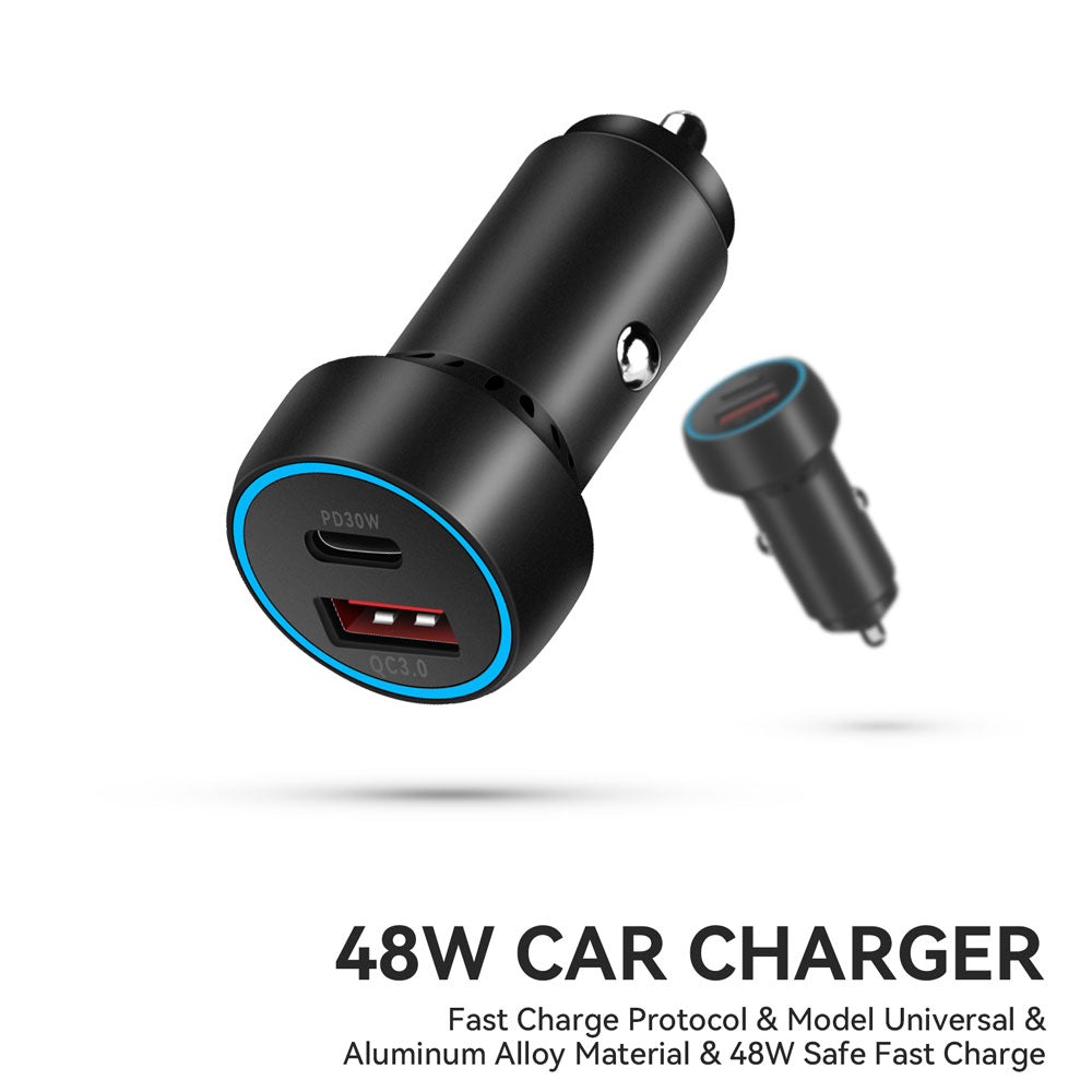 Super Fast USB-C Charging Adapter QC3.0 PD Car Charger for DJI Mini 2/Mini 3 Pro