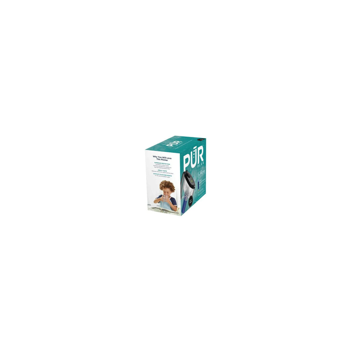 PLUS 11 Cup Water Pitcher Filtration System Smoke PPT110BA