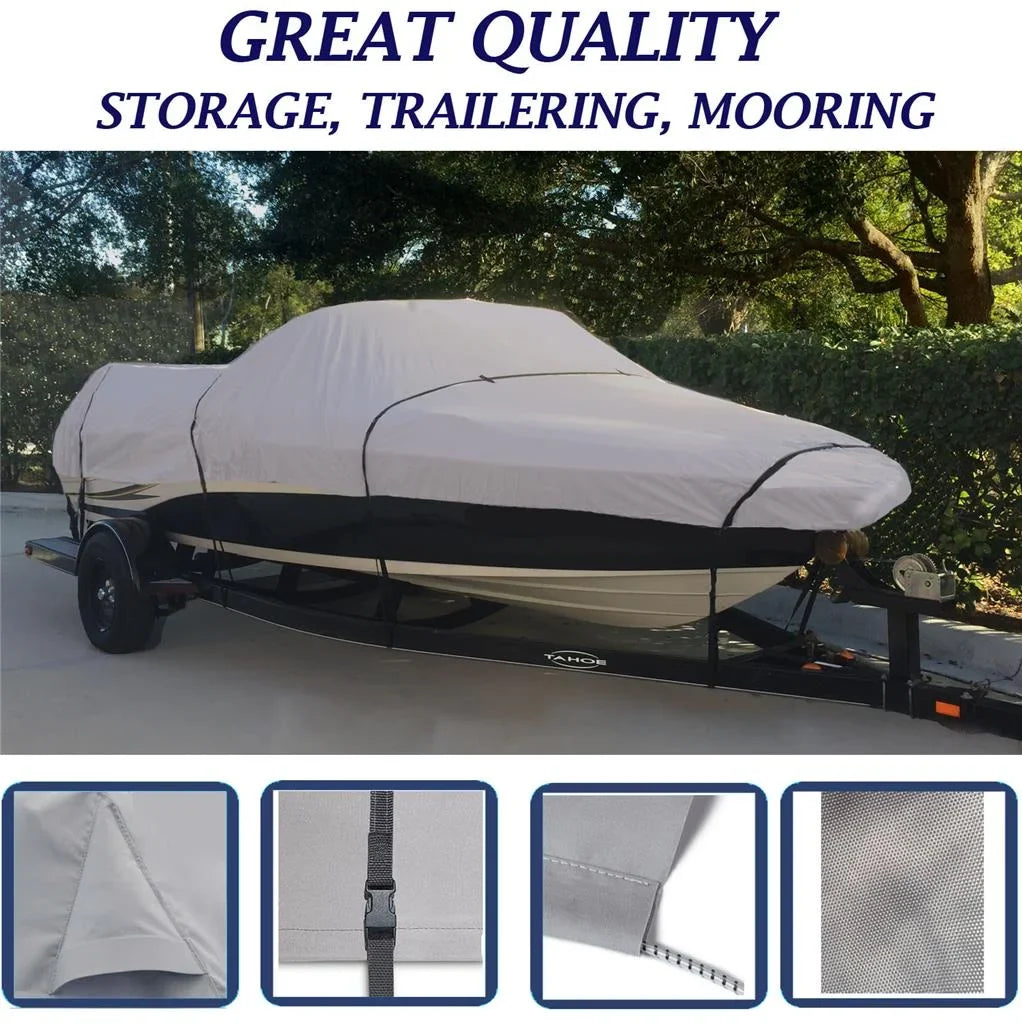BOAT COVER Compatible for DELTA/GREGOR SUPER SEAHAWK 20 O/B 1999 STORAGE, TRAVEL, LIFT