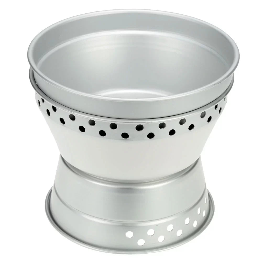 ammoon Cookware Set Portable Camping Stove Spirit with Stand Pot Pan and Gripper for Backpacking Hiking Picnic BBQ
