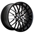 Konig 16MB Lace 17x8 5x112 +45et Gloss Dark With Machined Face Wheel