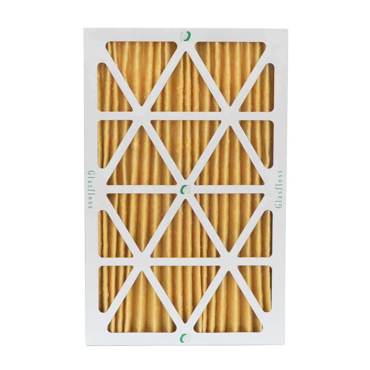 3 Pack of 12x20x2 MERV 11 Pleated 2" Unit Air Filters by Glasfloss. Actual Size: 11-1/2 x 19-1/2 x 1-3/4