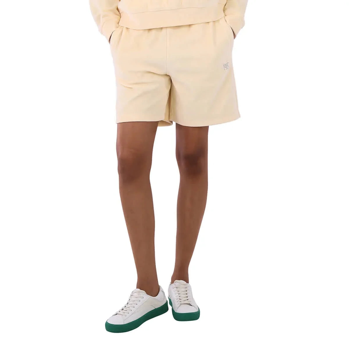 Alexander Wang Ladies Hotfix Logo High-Waisted Velvet Track Shorts, Size Large