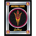 Arizona State Mirror with Sun Devils Pitchfork Logo - Wood Frame