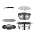 Japanese Korean Stainless Hibachi BBQ Picnic Table Grill Barbecue Stove Cooker