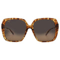 Maui Jim Women's Poolside Polarized Fashion Sunglasses, Caramel Tiger/HCL® Bronze, Medium