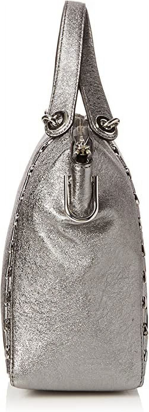Michael Kors Womens Sadie Satchel Grey (Light Pewter)