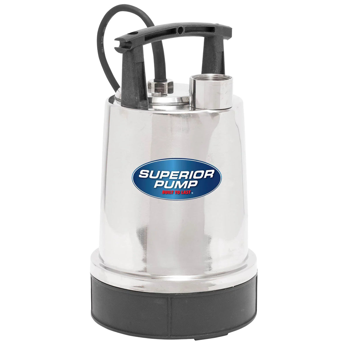 Superior Pump 91592 1/2 HP 1.25 Unit Top-Discharge Stainless Steel Utility Pump