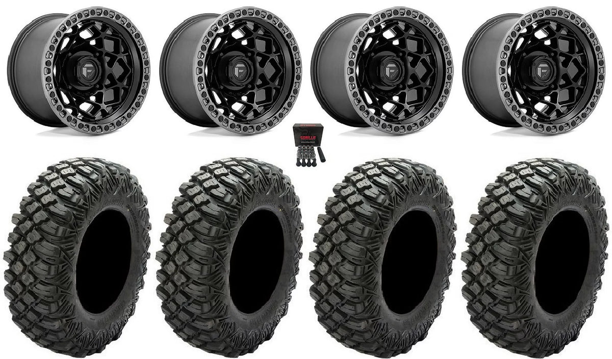 Fuel Unit 15" Wheels Onyx 32" Crawler XG Tires Kawasaki Teryx Mule