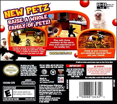 Ubisoft Petz Monkeyz House - Nintendo DS - Video Game