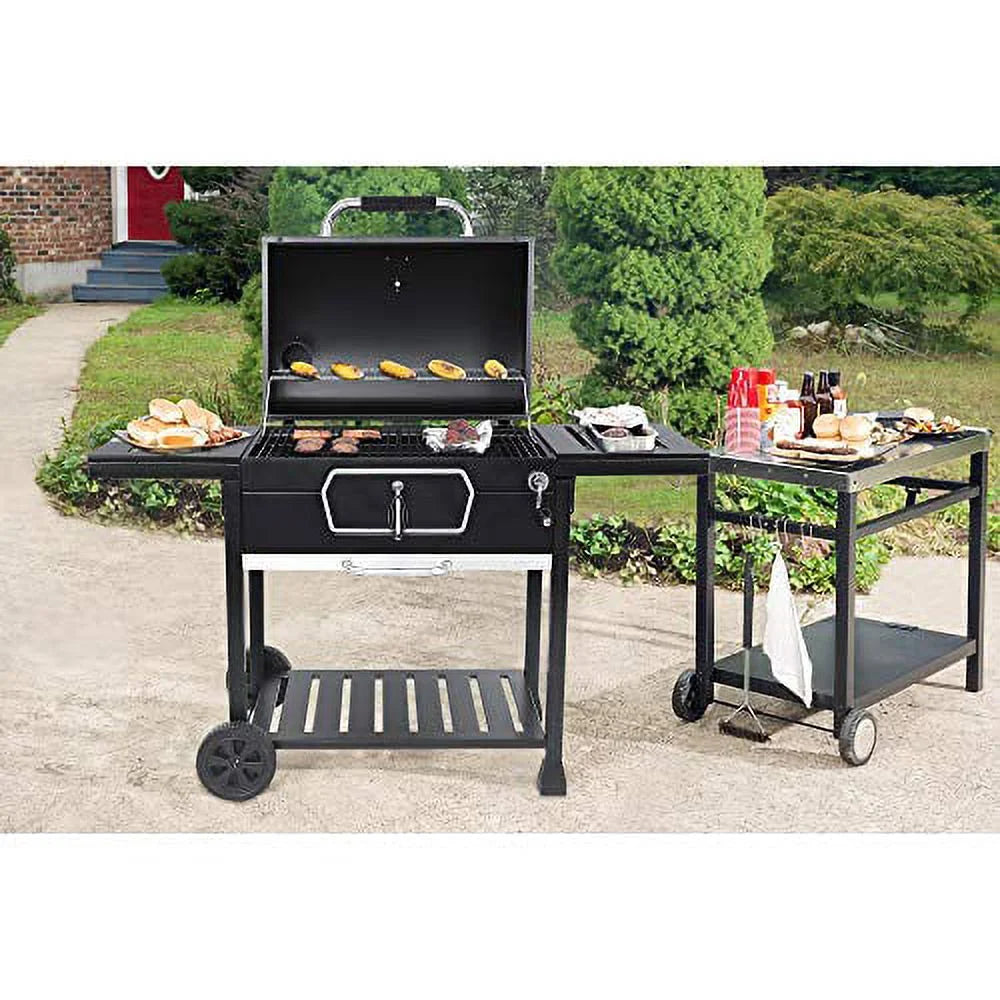 Royal Gourmet CD2030AN Centimeter Charcoal Grill, Deluxe BBQ Smoker Picnic Camping Patio Backyard Cooking, Onyx Large