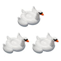 3-Pack Swimline Giant Inflatable Ride-On Inch Swan Floats | 3 x 90621