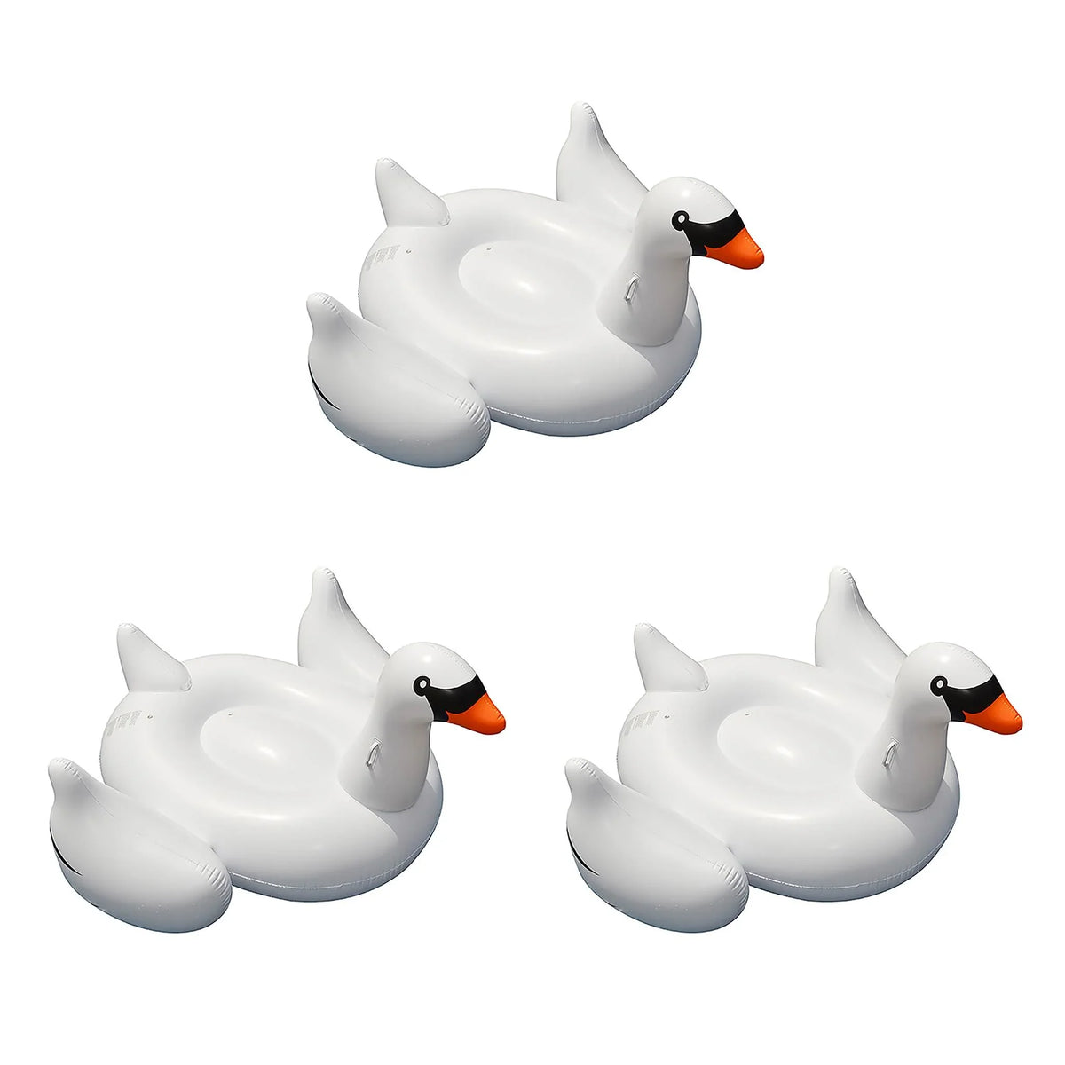 3-Pack Swimline Giant Inflatable Ride-On Inch Swan Floats | 3 x 90621