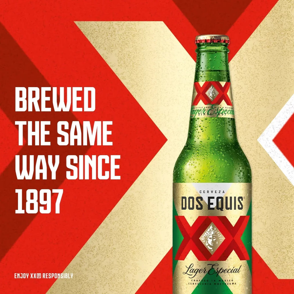 Dos Equis Mexican Lager Beer, 24 Pack, 12 fl oz Bottles