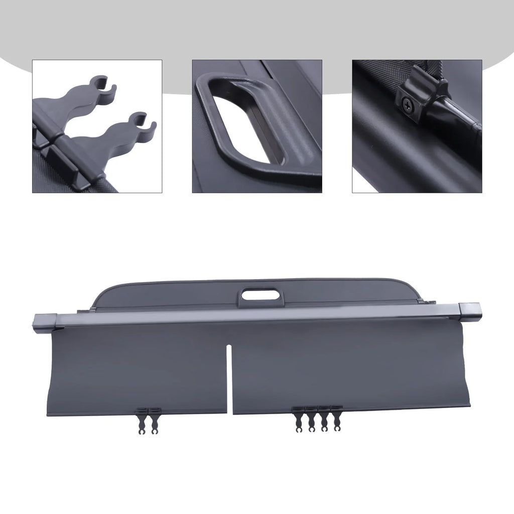 Wuzstar Retractable Cargo Cover Rear Trunk Area Privacy Security Shield Shade Cover for Jeep Cherokee Midnight