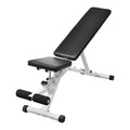 Dcenta Fitness Utility Bench Backrest Adjustable Padded Cushion Full Body Workout Strength Training Bench Exercise Equipment for Home Gym, Weight Lifting 52 x 16 x 19 Unit