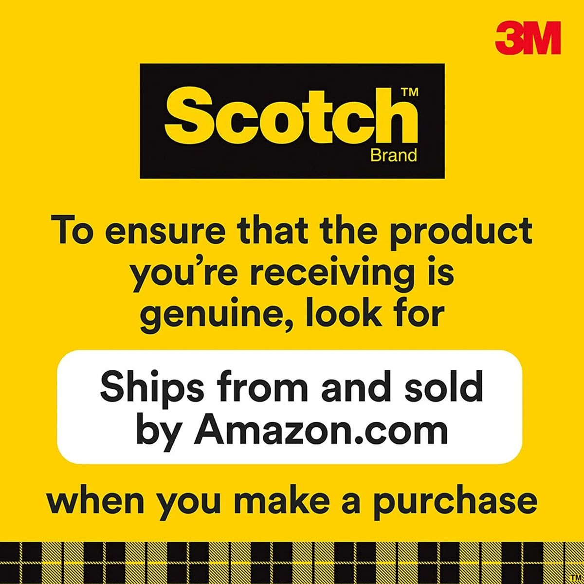 Scotch Transparent Tape, Standard Width, Engineered for Office and Home Use, Glossy Finish, 3/4 x 1296 Centimeter 6 Rolls, Boxed (600-6PK)