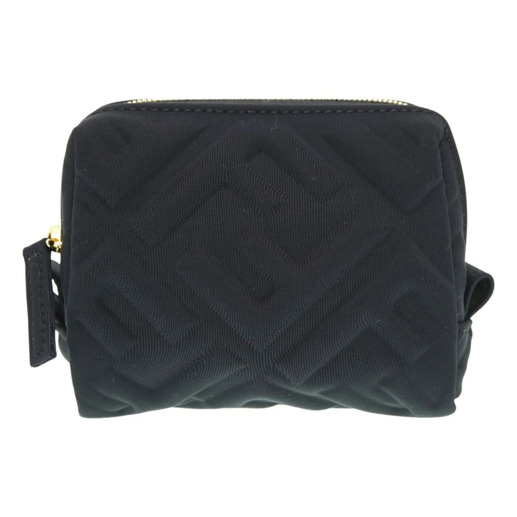 Pre-Owned Fendi Makeup Pouch 8N0179 Nylon Dark 0061FENDI 6A0061ZE5 (Like New)