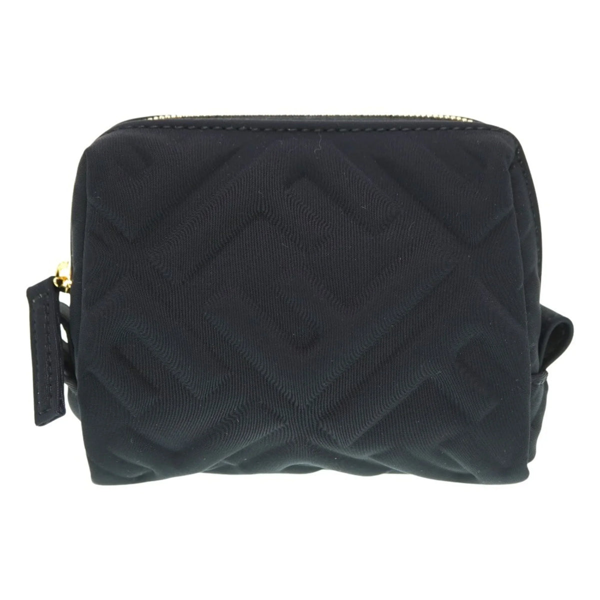 Pre-Owned Fendi Makeup Pouch 8N0179 Nylon Dark 0061FENDI 6A0061ZE5 (Like New)